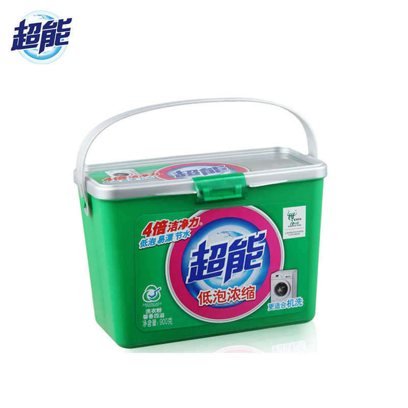 超能洗衣粉 低泡洗衣粉900g盒装,超市批发
