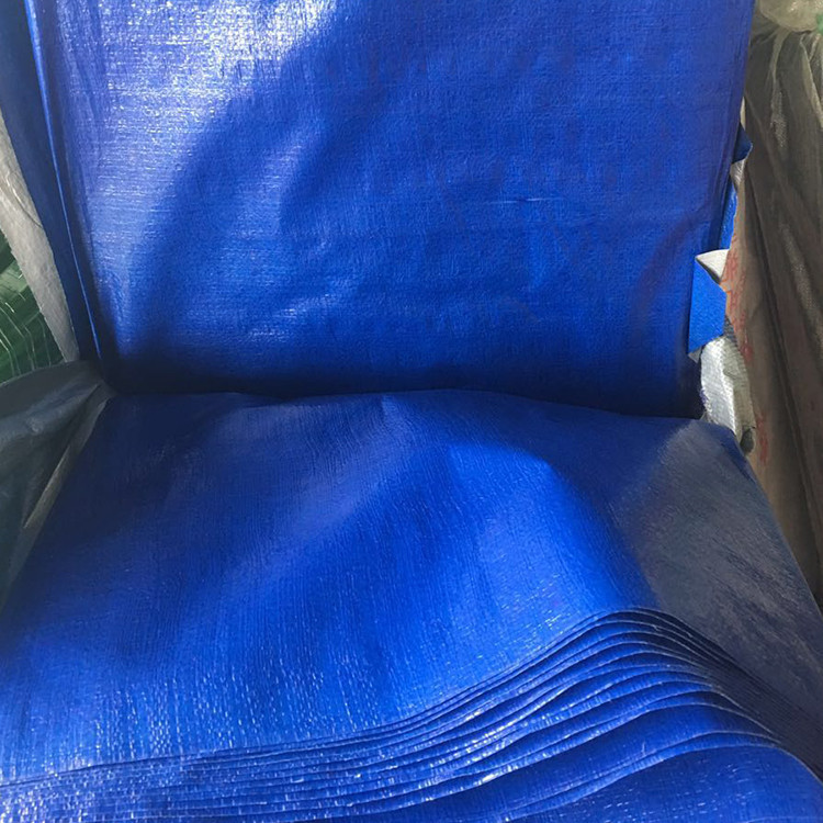 加厚pp140克蓝银布帐篷布彩条布 防雨防晒布抗老化蓝色塑料布批发