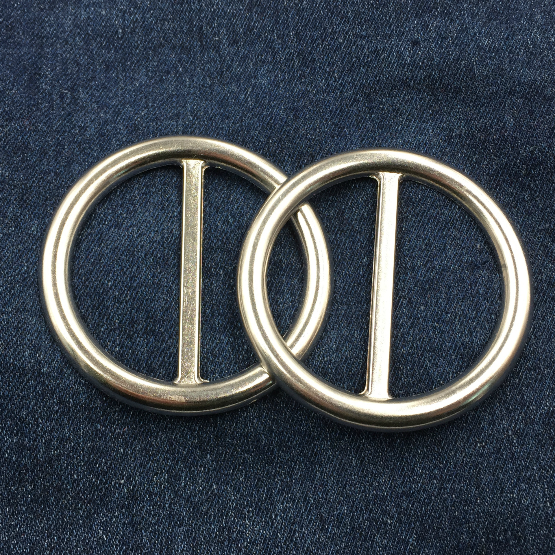 金属合金圆形日字扣三档扣女装大衣腰带调节扣可定制