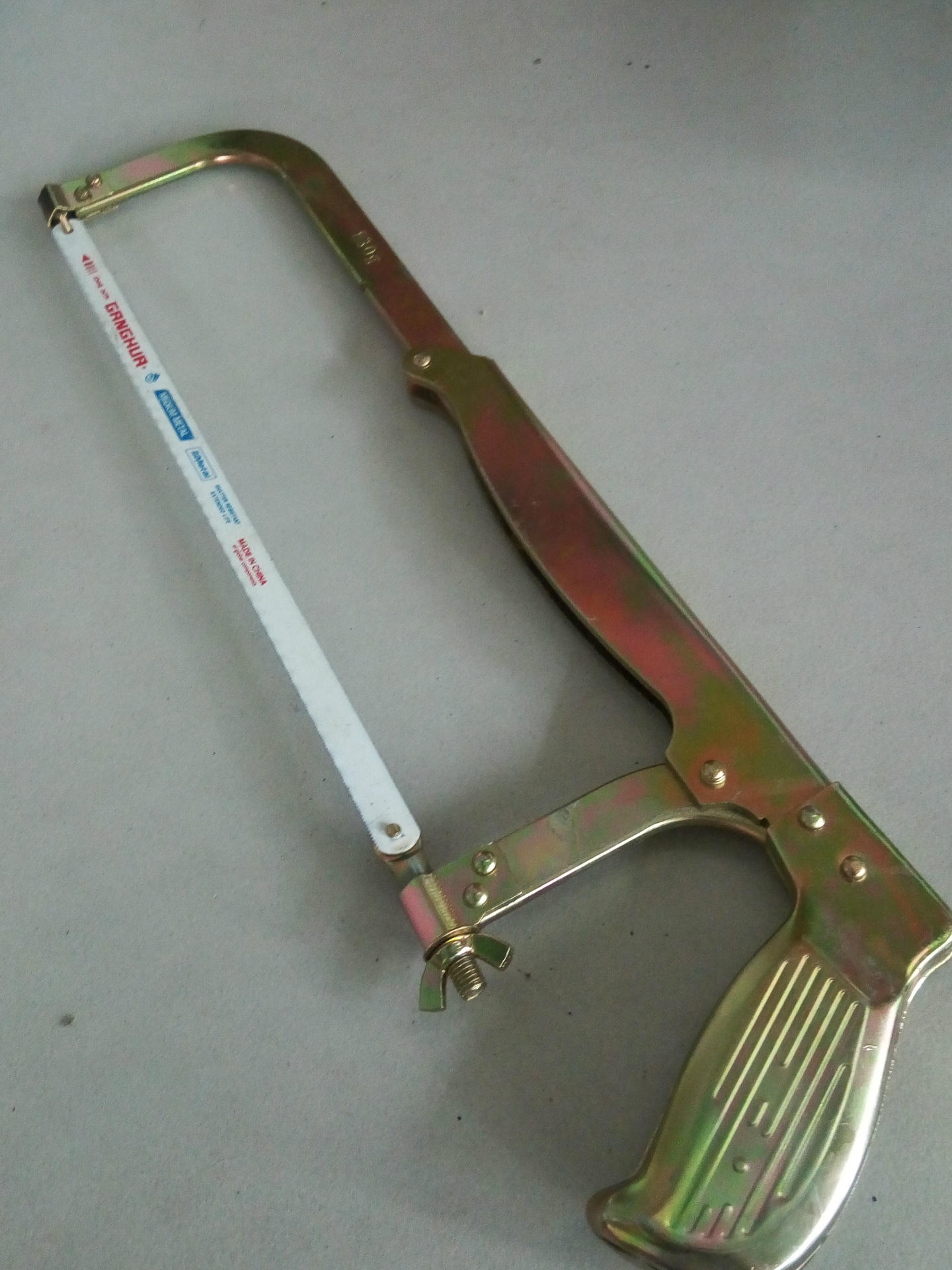 厂家供应弓形手动工具出口型重型钢锯弓830克钢锯架