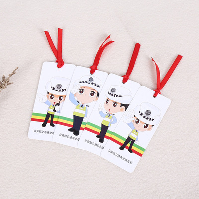 定做 活动宣传广告书签 优质印刷各种纸质书签 印刷交通警察书签