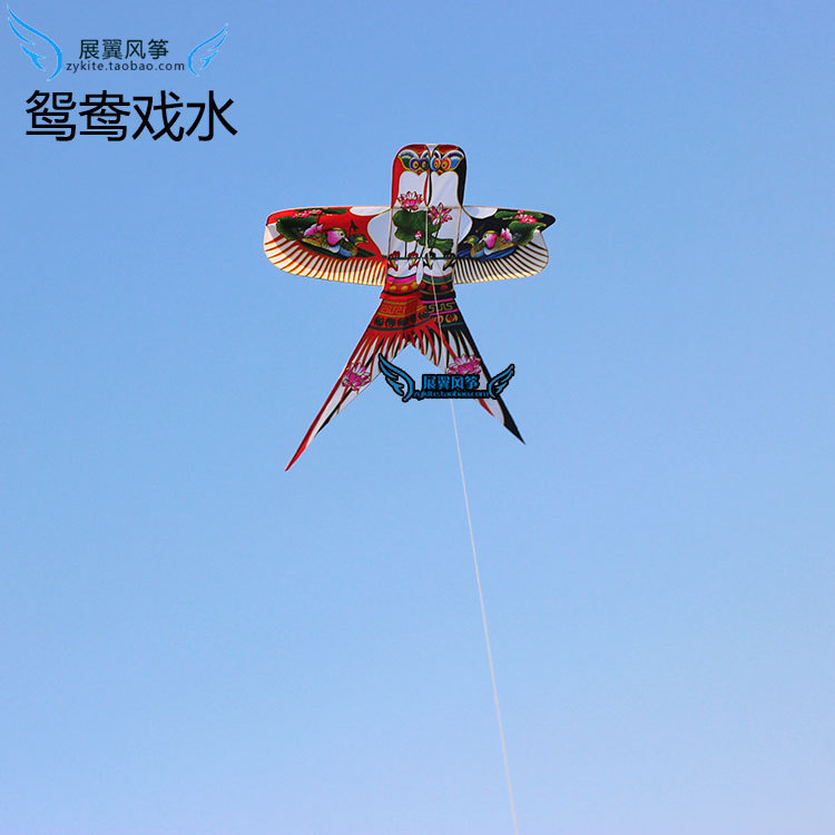 比翼双飞沙燕风筝 鸳鸯戏水沙燕风筝批发 传统工艺 观赏放飞均可