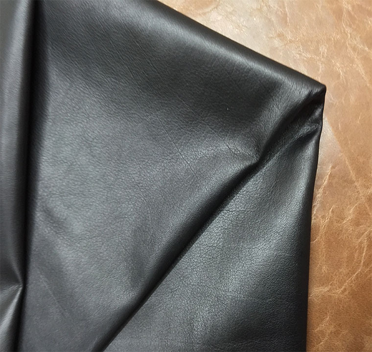 【未然海】胎牛皮软皮黑色服装小牛皮料箱包面料头层沙发环保真皮