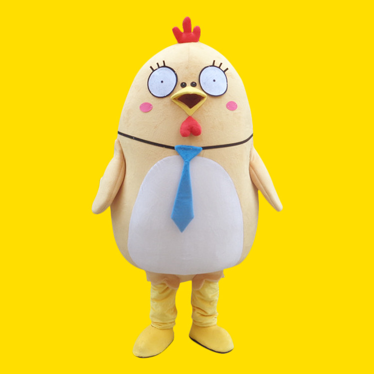 胖黄鸡卡通人偶服装行走人偶服定制卡通人偶服饰表演服道具定做