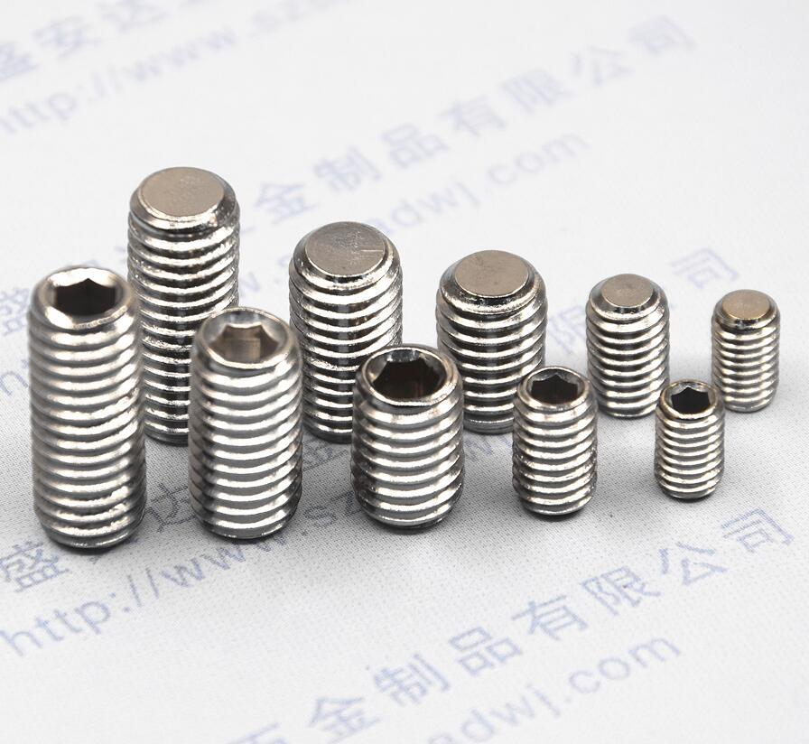 din913内六角平端紧定螺丝,止付螺丝,机米螺丝,m2-m10规格齐全
