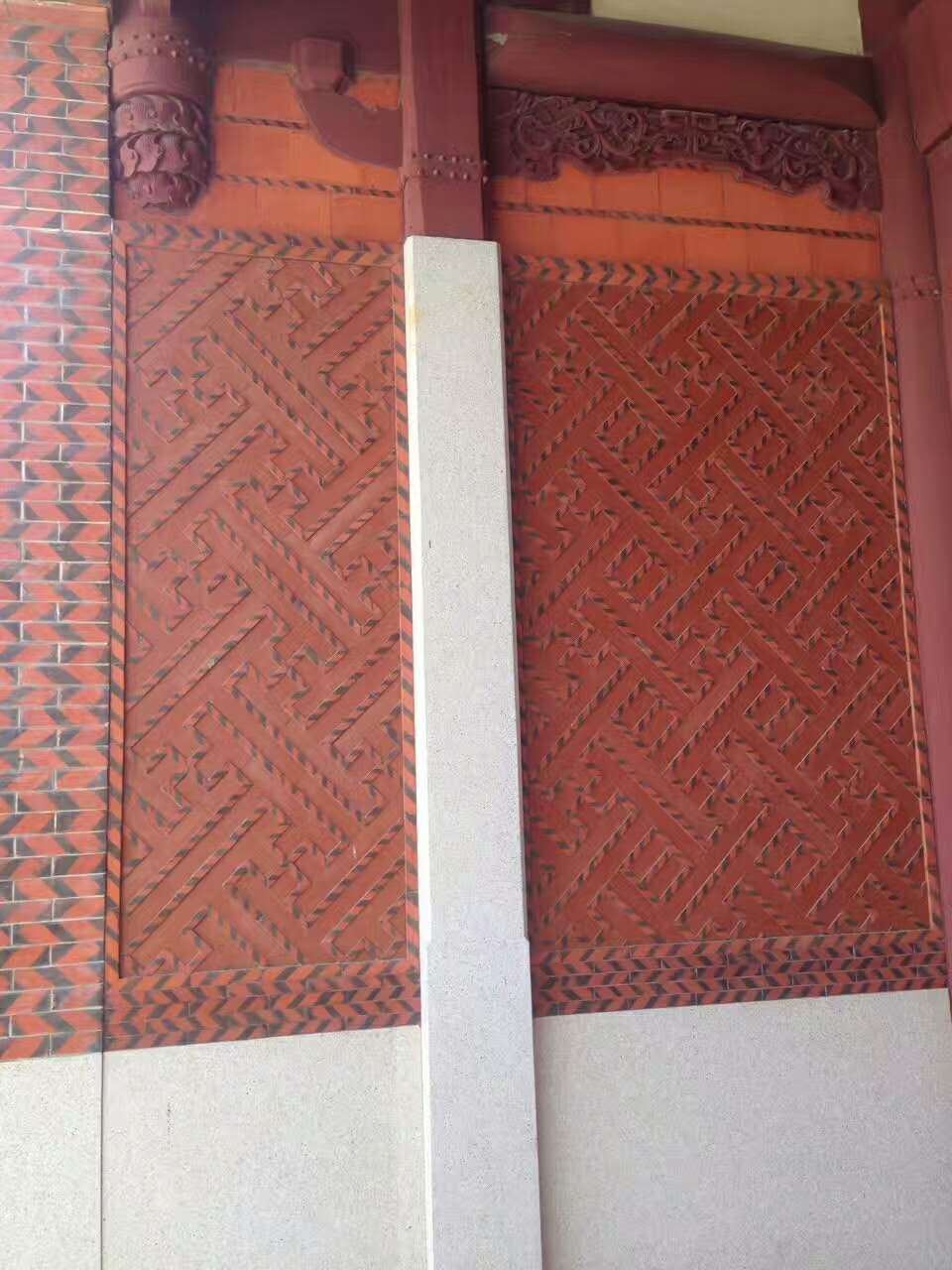 闽南胭脂实心红砖祠堂寺庙条纹砖清水砖胭脂砖园林景观