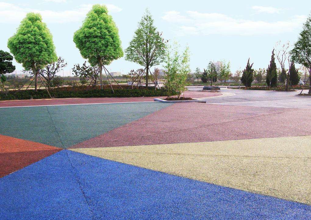 漳州彩色无砂混凝土地坪透水混凝土施工方案透水地坪材料供应