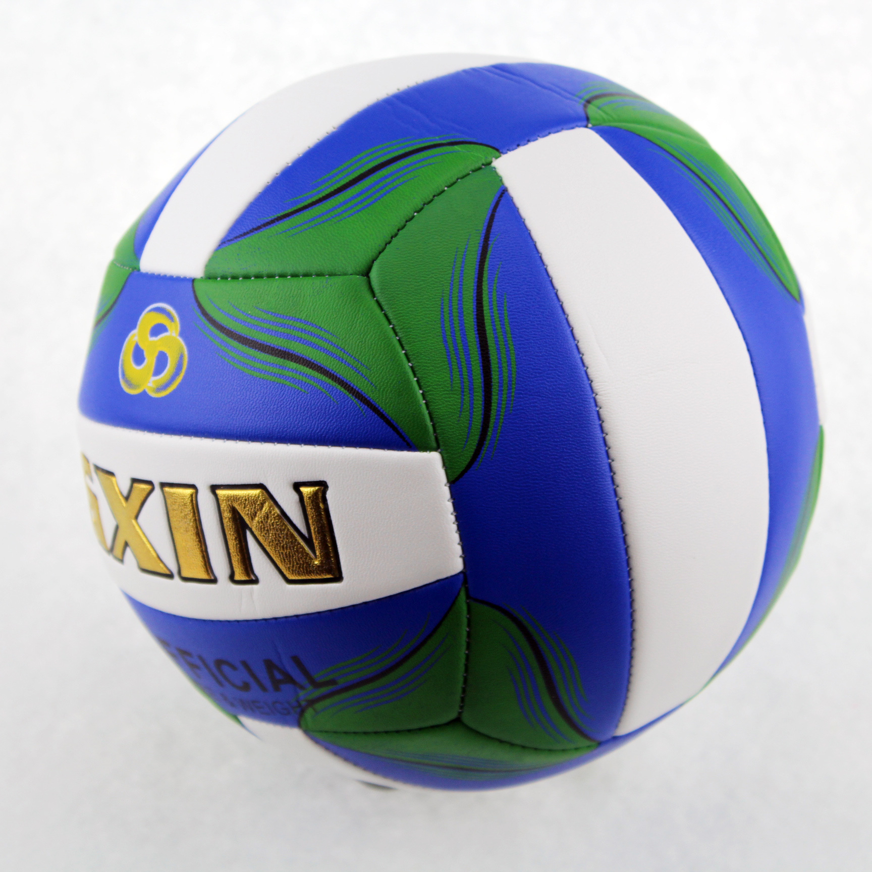 彩色5号排球中学考试专用排球机缝pu健心排球个性化图案