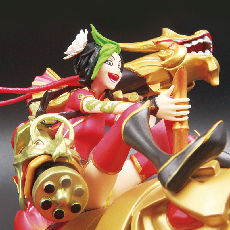 漫翔新品lol英雄联盟 羊年限定 神龙烈焰金克斯 大版手办模型