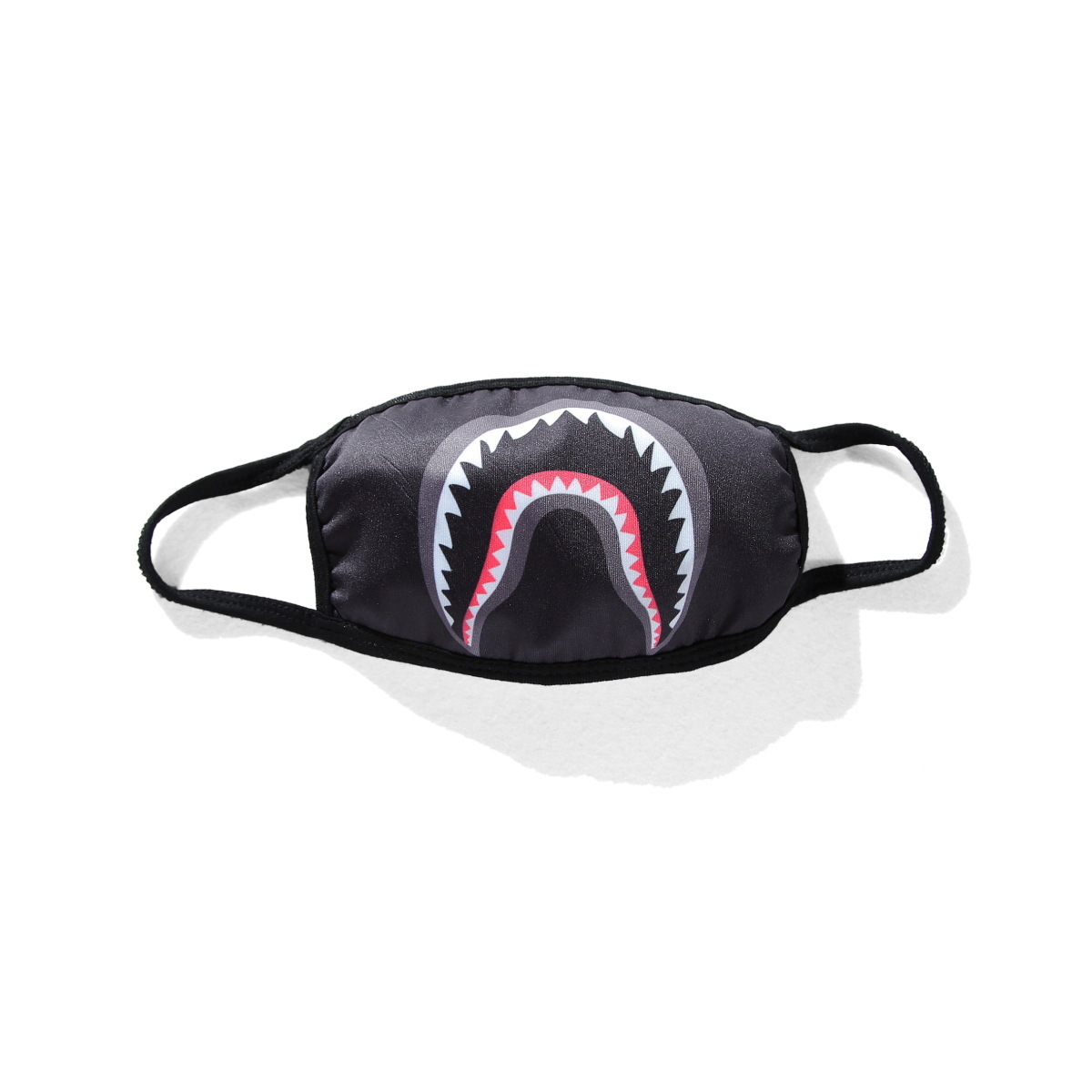 厂家批发新款潮牌鲨鱼嘴印花卡通棉质男女个性口罩