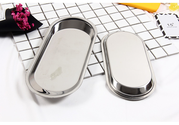 日韩ins同款 小铁盘摄影道具 拍照背景托盘 饰品收纳盘化妆品铁盘