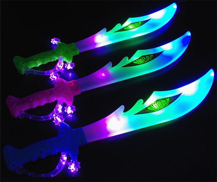 发光音乐刀剑 重力感应闪光刀七彩剑儿童玩具发声带音乐大刀批发