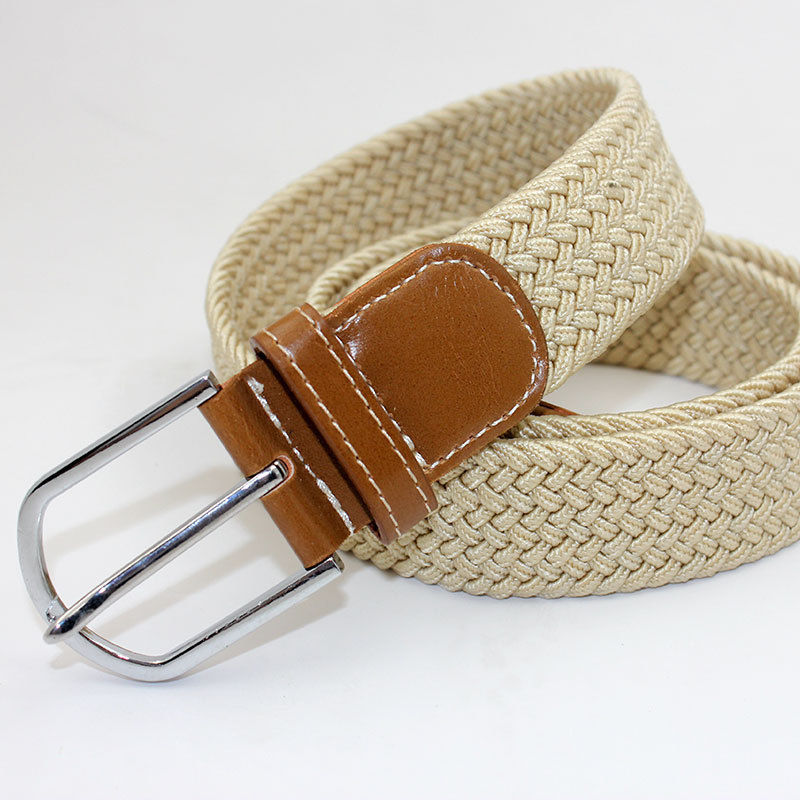 男士帆布腰带 弹力编织裤带女休闲百搭 皮带男针扣青年帆布477