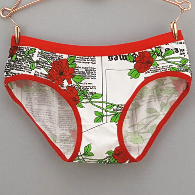 库存清仓 日系印花女士内裤可爱全棉 纯棉少女三角内裤批发1-2元