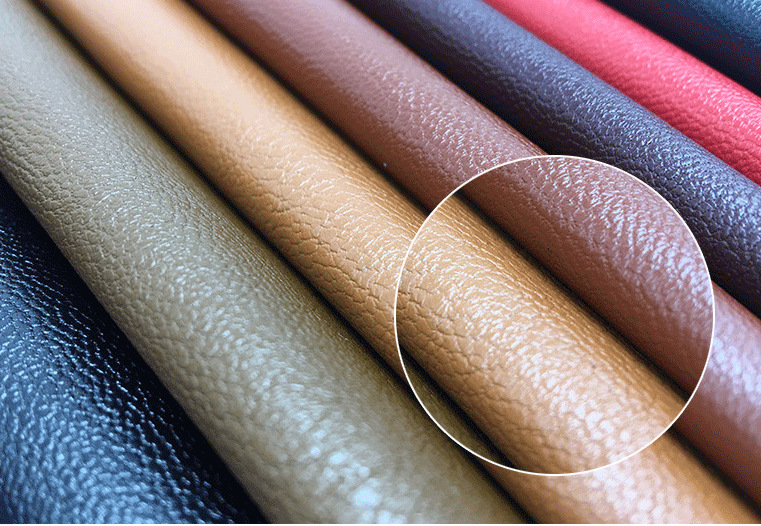 雄威厂家直销批发纳帕纹pu皮革 箱包服装革定制加工