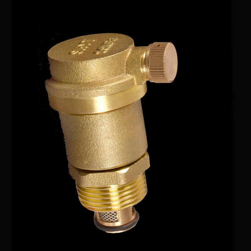 直排式自动放气阀快速黄铜排气阀 暖气管道水管快速排气阀厂家