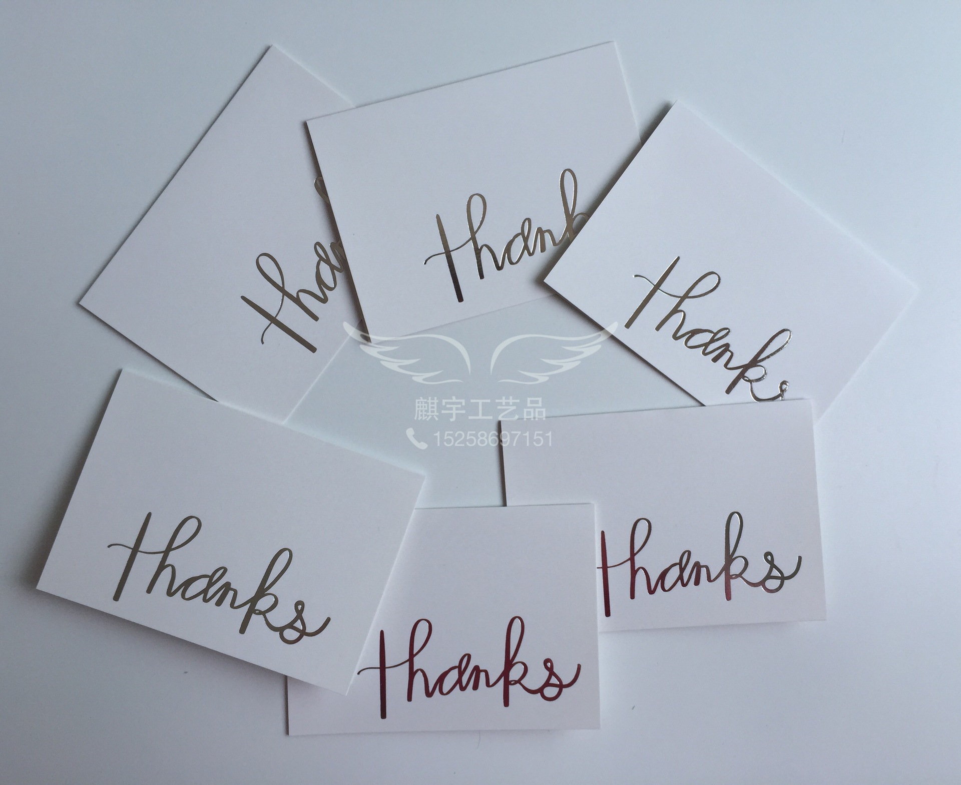 欧式英文字母折叠烫金贺卡信封 情人节父亲节祝福卡片 感恩卡片