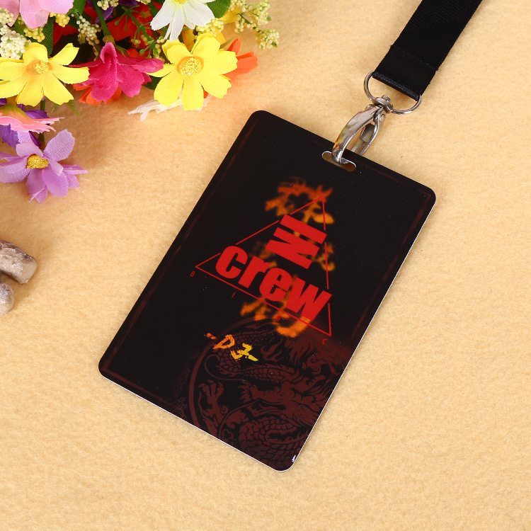 创意印刷pvc磨砂胸卡 优质防水吊牌证件卡 个性打孔工作牌可定制