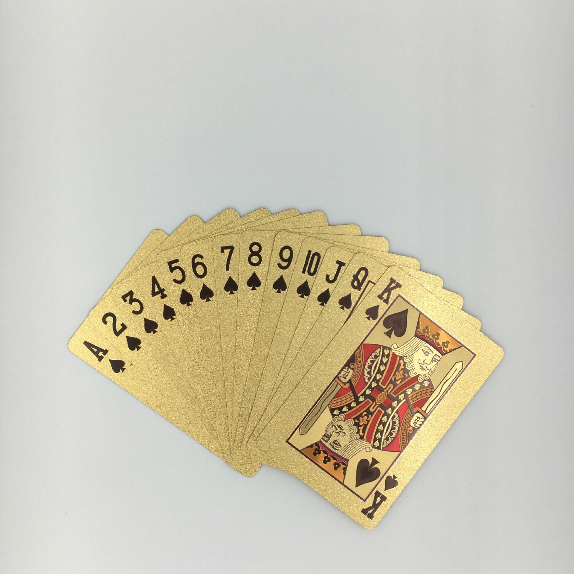 金箔扑克牌 金扑克 塑料扑克 厂家直销 美元图案扑克 进金店礼品