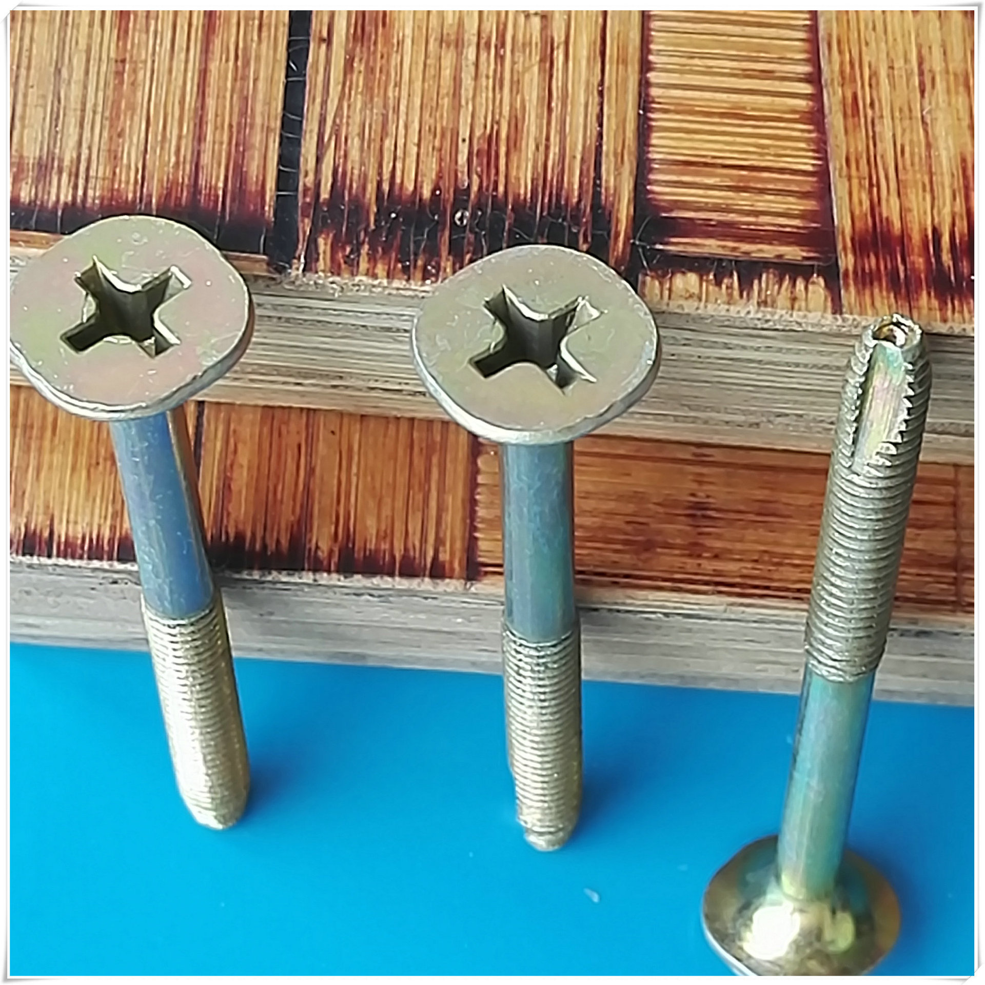 广州集装箱地板钉喇叭形十字地板钉6x65物流箱车厢压板螺钉自攻钉