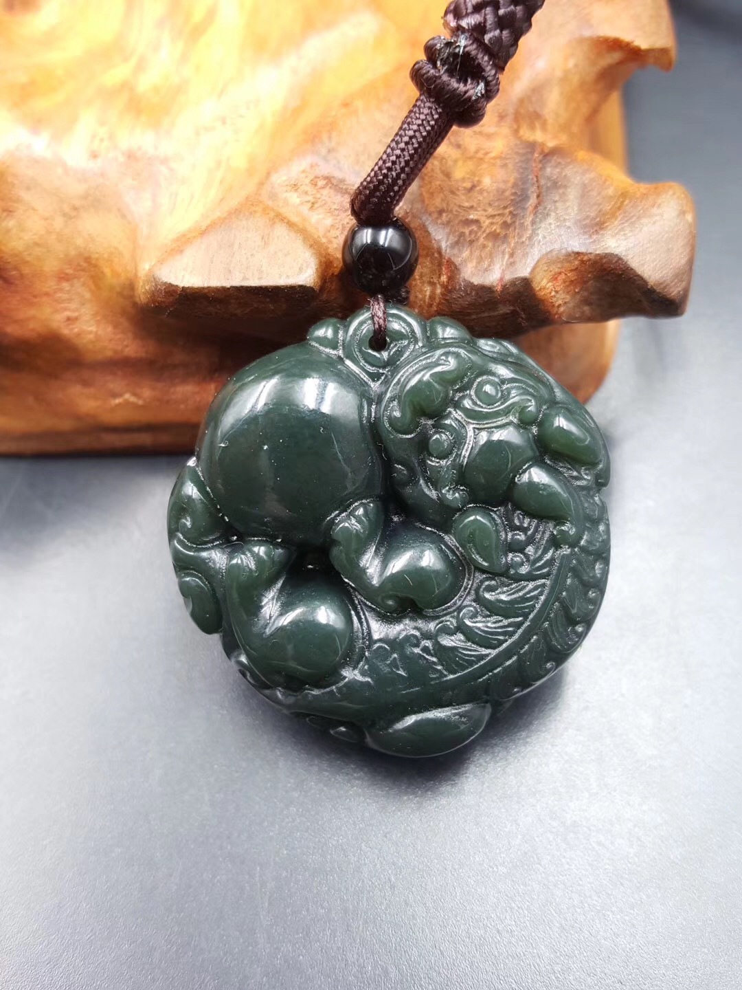 玉器工艺品 新疆和田玉青玉有求必应貔貅吊坠 男女款玉坠挂件批发