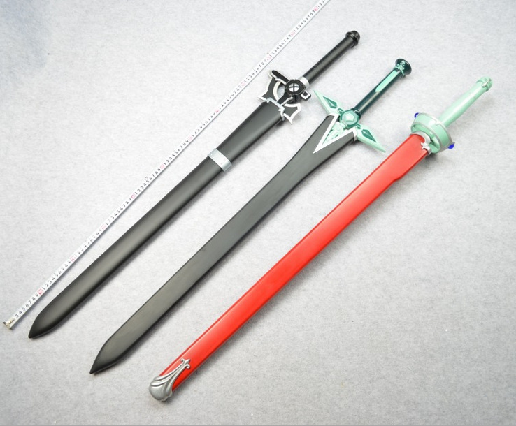 刀剑神域黑剑白剑 亚丝娜的配件细剑-闪烁之光表演 cos道具不开刃