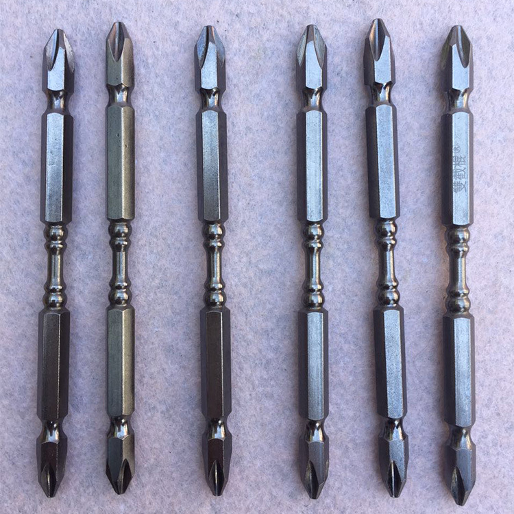 双截棍批头高强度十字双头电动螺丝起子头 加长强磁批咀耐磨型