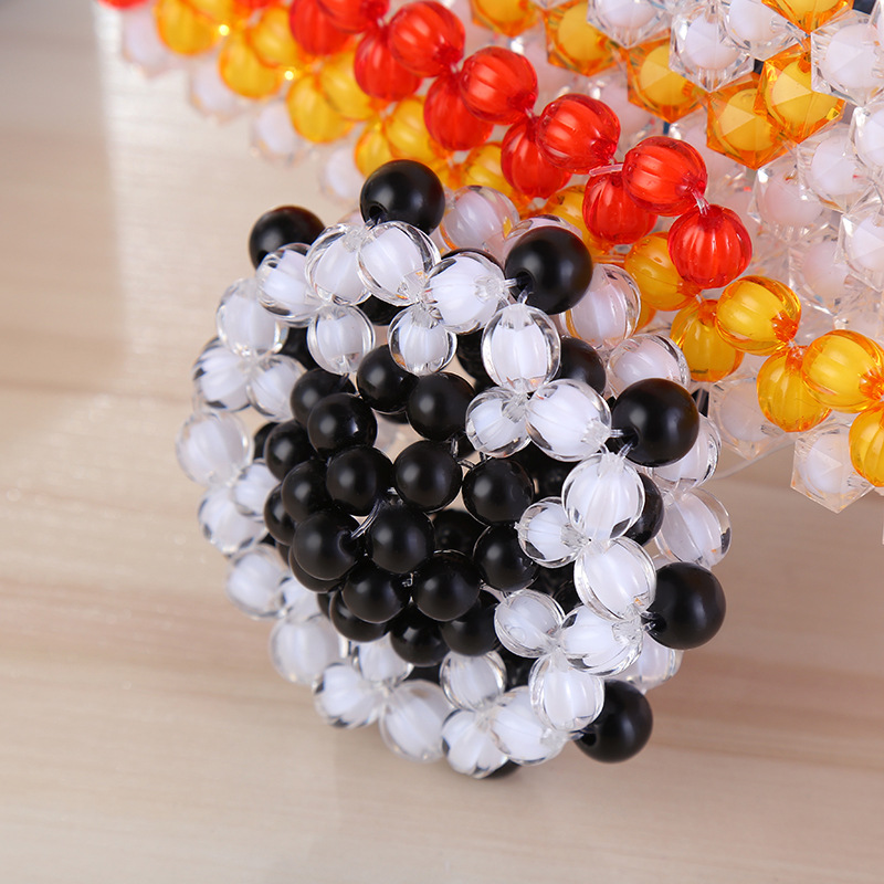 新款diy手工串珠材料包马拉车笔筒亚克力珠创意客厅摆件