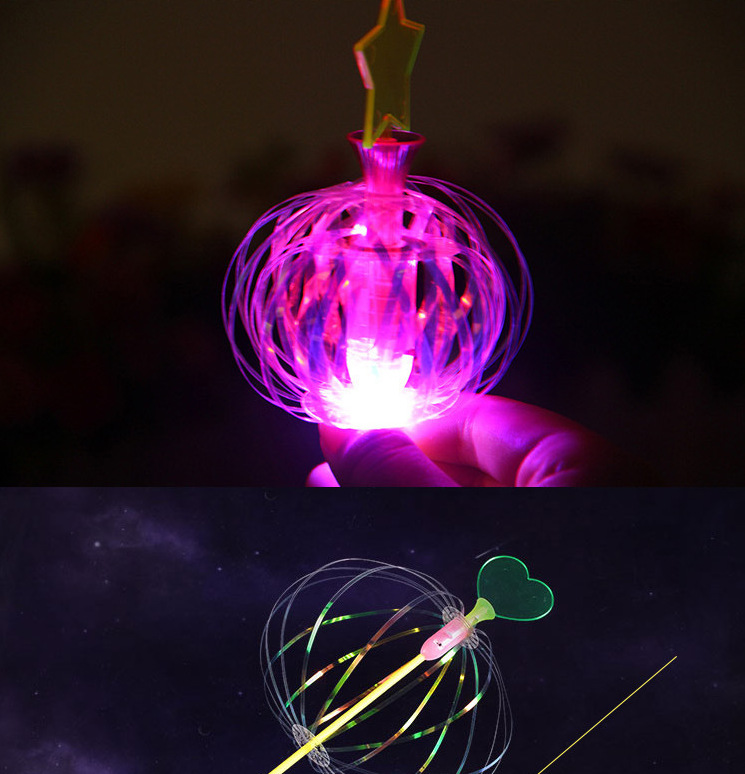 Variety Magic Bubble Wand Variety Twist Ribbon Magic Stick Bubble Flower Magic Stick Flash Glow Stick