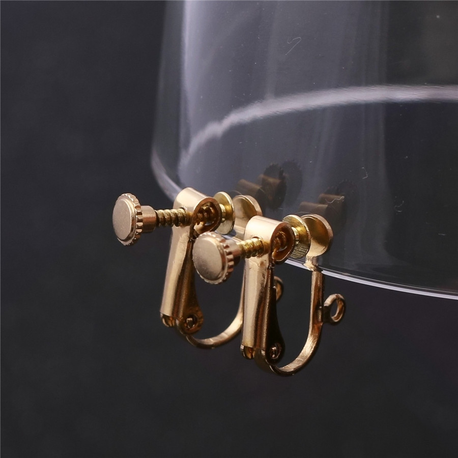 简约长款单吊亚克力玻璃无痛u形耳夹耳饰 无耳洞可佩带 厂家直销