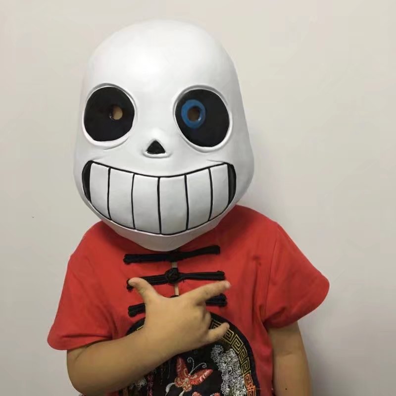 传说之下蓝眼san面具 undertale sans头套男 游戏面具cosplay面具