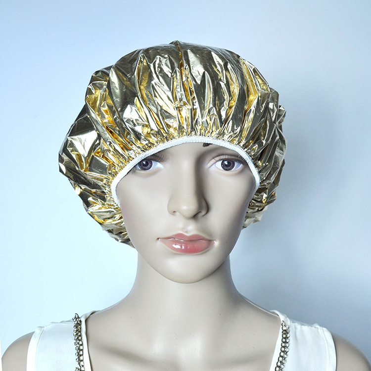 Disposable Aluminum Foil Cap Wholesale Beauty and Hairdressing Tin Foil Hair Care Heating Cap Aluminum Foil Disposable Shower Cap Waterproof for Women