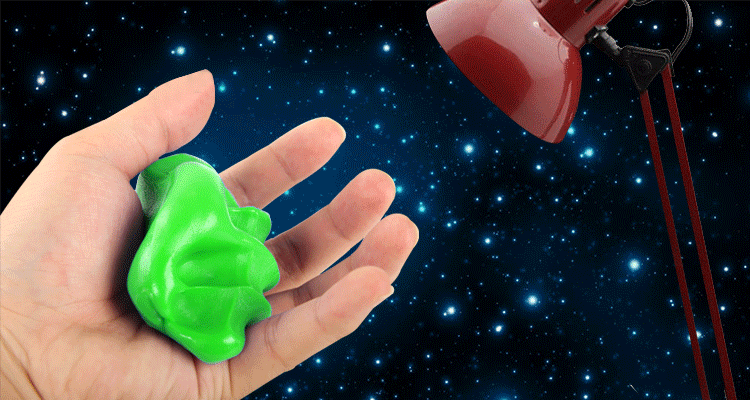 夜光变色橡皮泥无磁性彩泥新奇特成人减压玩具弹跳泥厂家直销发光