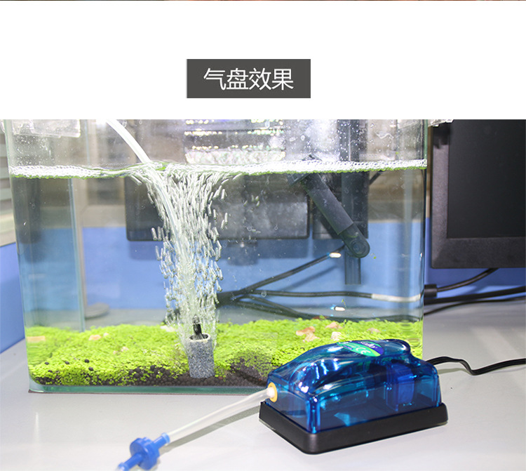 鱼缸氧气泵家用增氧泵充氧泵养鱼气泵水族箱打氧泵增氧机双孔增氧