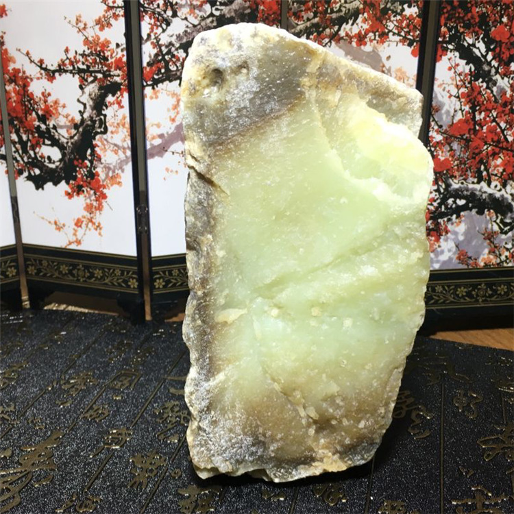 收藏精品工艺品黄白老玉原石原料和田玉辽宁岫岩糖黄玉原石细茬玉
