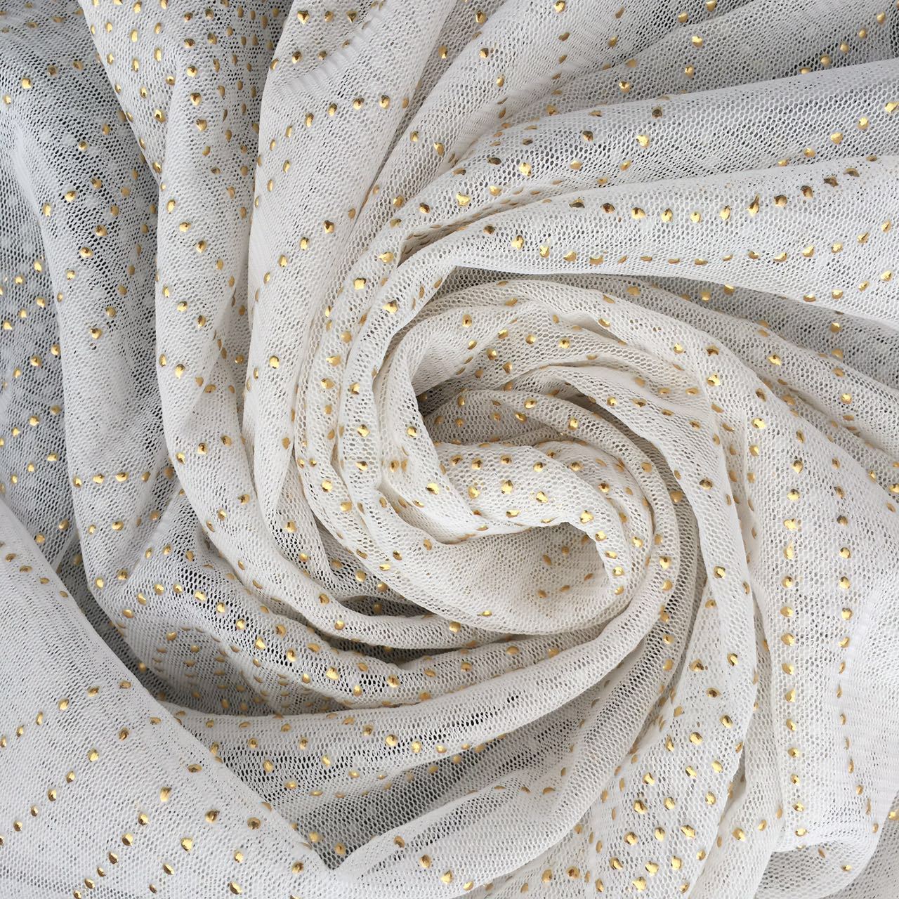 网纱裙面料 涤纶 网布箔印 绣片 欢迎选购 底布可选择