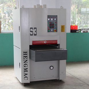 青岛厂家直销木工机械实木家具砂光双砂架砂带机重型宽带砂光机