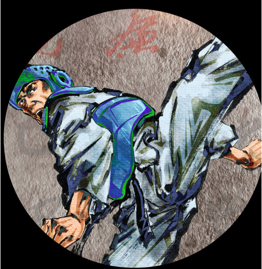 工厂直销3d复古水泥墙跆拳道健身房拳击背景武术馆背景墙无缝墙布