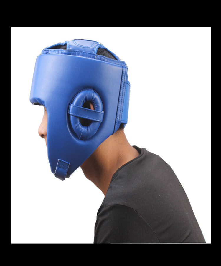 专业散打拳击头盔泰拳格斗全防护成人跆拳道护头套护具搏击护套