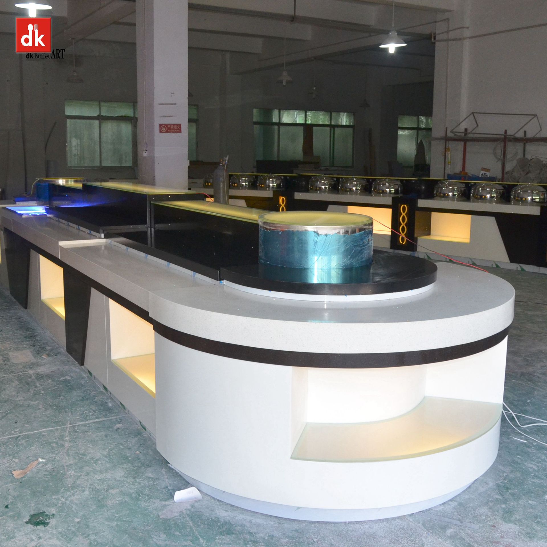 餐厅设计理念,自助餐厅美食展示台,餐饮功能台