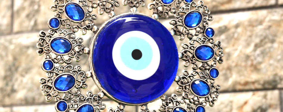 土耳其evil eye 恶魔之眼 蓝色琉璃眼睛挂饰 室内特色 壁挂