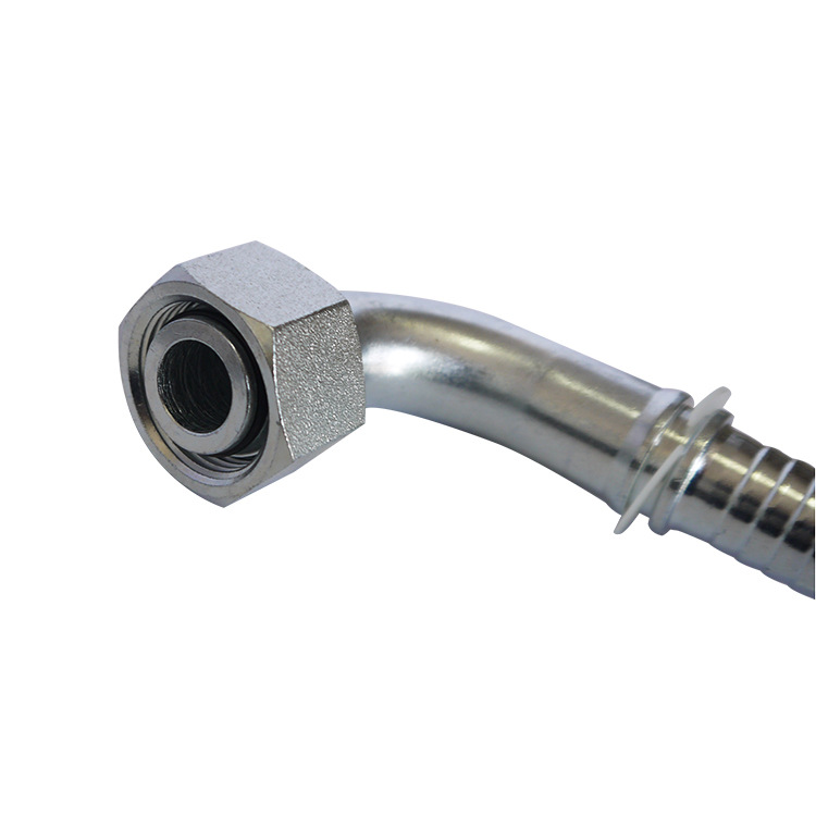 20491公制内螺纹扣压软管接头 公制内螺纹球面 液压软管接头