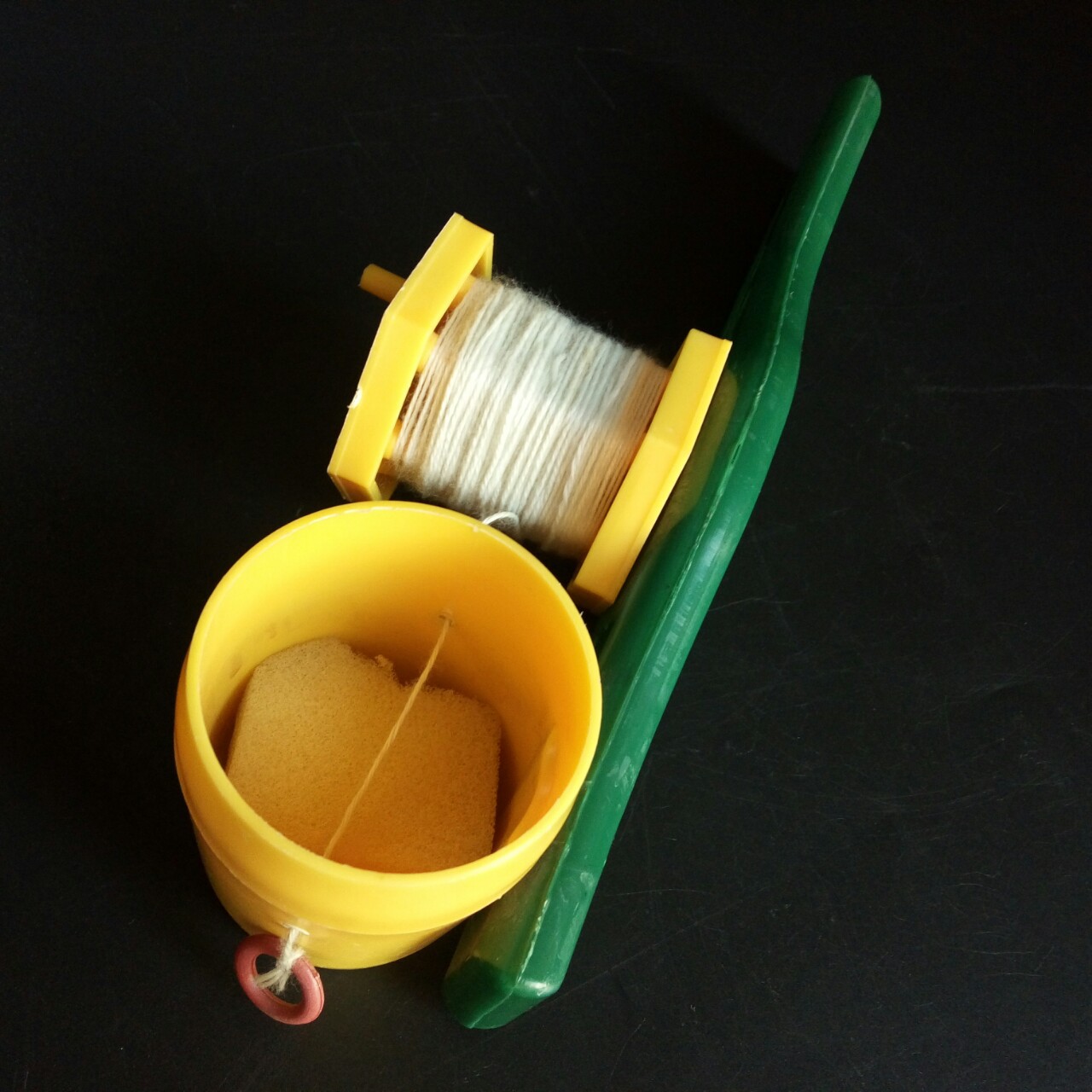 批发全塑料墨斗弹线器木工划线工具手摇墨斗