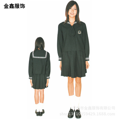厂家生产加工中学女生校服 日系校服套装定做 高中裙装校服
