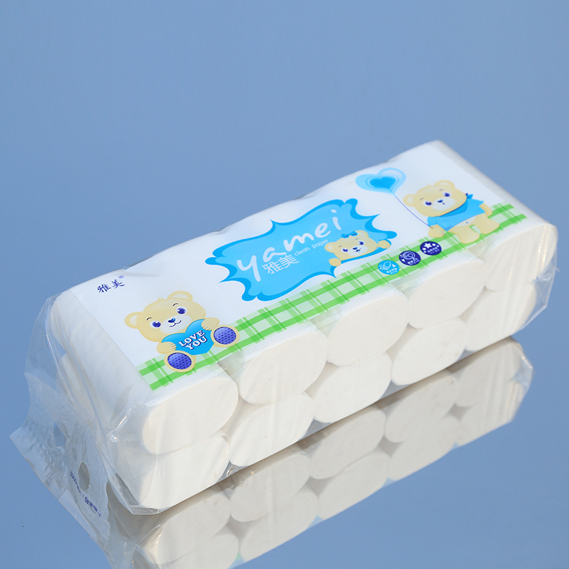 雅美厕所用无芯卷纸 超柔原木浆无芯卷纸 妇婴可用柔软亲肤卷纸