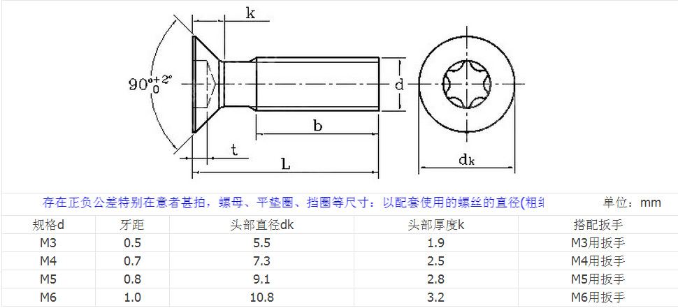 304不锈钢沉头梅花带柱防盗螺丝 平头内梅花防盗螺栓m10*30