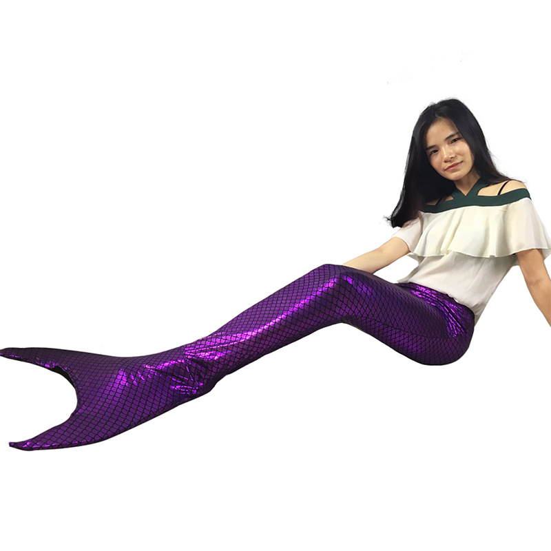 儿童美人鱼泳衣成人美人鱼尾巴游泳衣含脚蹼美人鱼服装cos礼物