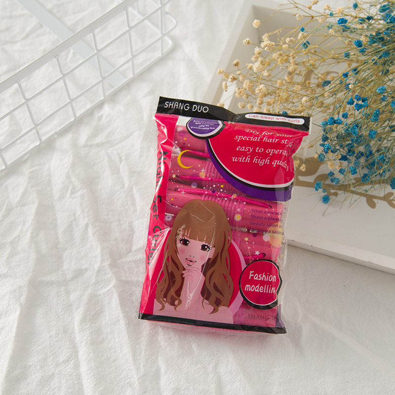 睡眠花朵自粘卷卷发筒海绵卷发器海绵懒人卷发棒卷发神器美发工具