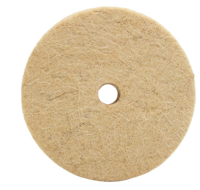 3寸4寸台磨机抛光羊毛轮 打磨轮 抛光轮 羊毛粘轮加厚款