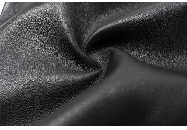 小羊皮弹力裤子女秋冬女式休闲长裤绵羊皮瘦腿小脚裤修身摇滚皮裤